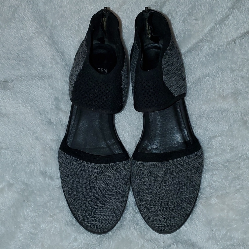 EILEEN Fisher Ogden Stretch-Knit Two-Piece Wedge Sneaker Size 7.5